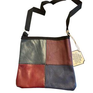 Handmade Crossbody Bag Repurposed Material NWT